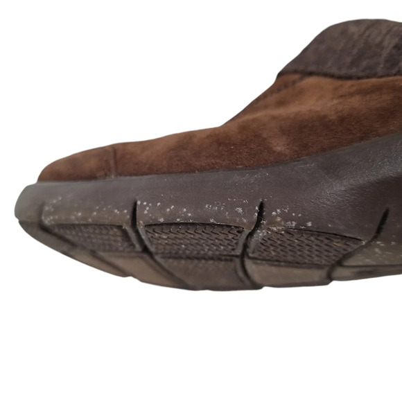 Dansko Women SZ 38/7.5 Eartha Brown Suede Slip-On Comfort Mules Clogs Shoes - Picture 8 of 15